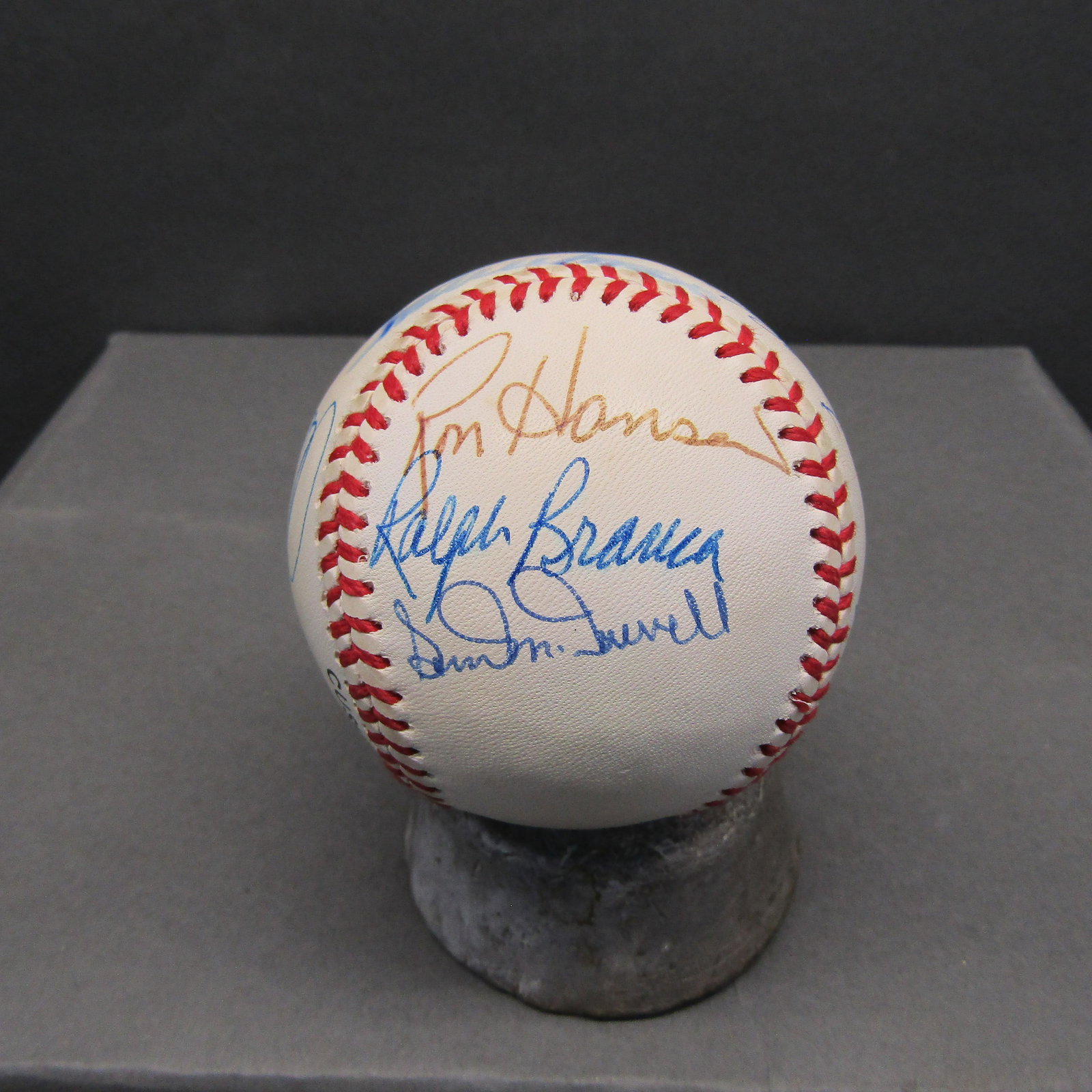 Ralph Branca, Ron Hansen, + Signed Ball (1 of 2)