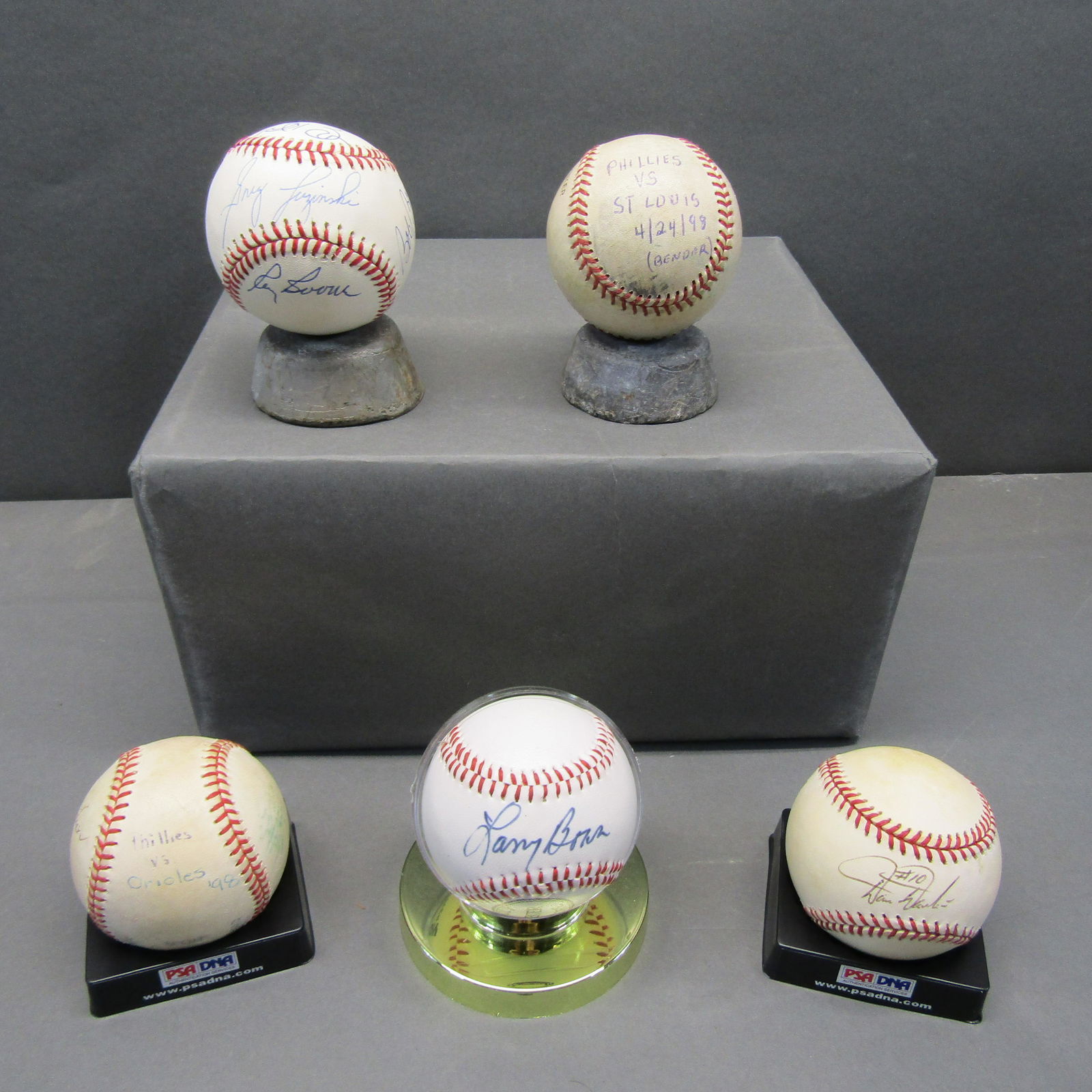 4 Autographed Baseballs, +, Some PSA Cert'd (1 of 5)