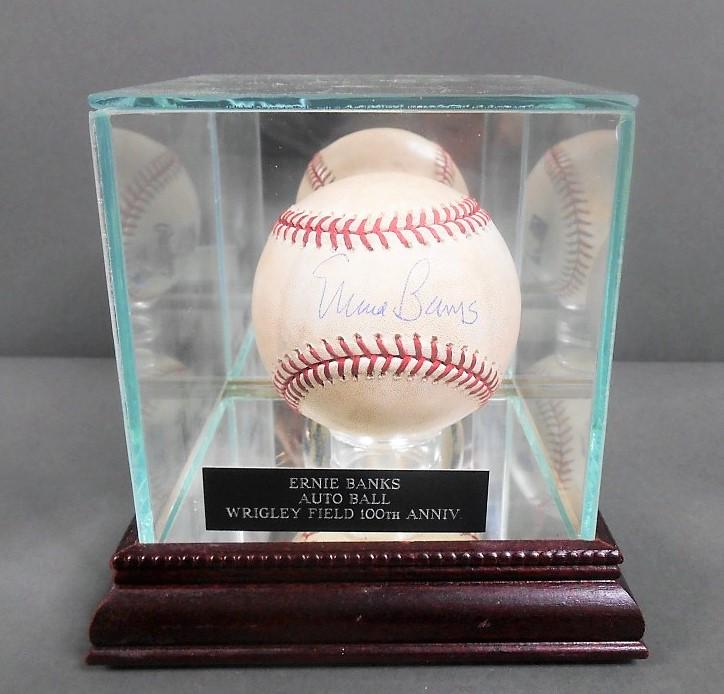 Ernie Banks Signed Baseball (1 of 5)