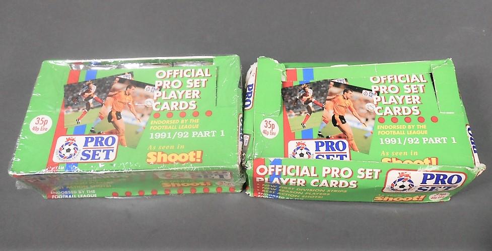 1991/92 Pro Set Soccer Part 1 Boxes (1 of 1)