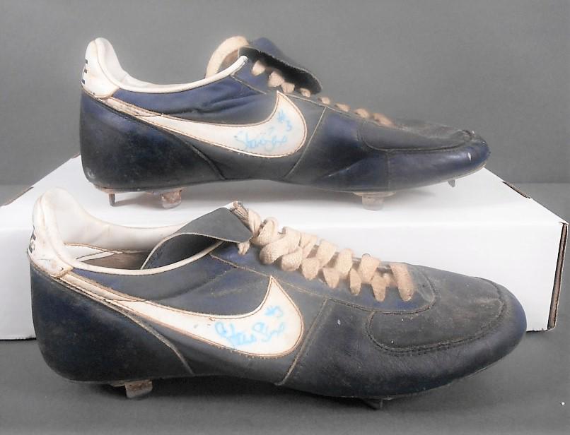 1980's Steve Sax Signed Game Used Cleats: No COA