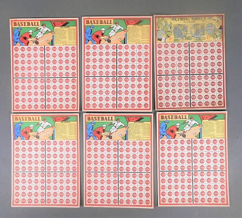 Baseball & Olympic Games Punch Boards (1 of 1)