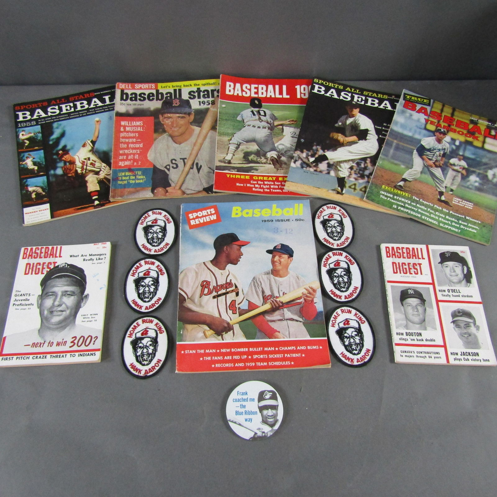 8 Baseball Mags ft. Spahn, Williams, Aaron, + (1 of 7)