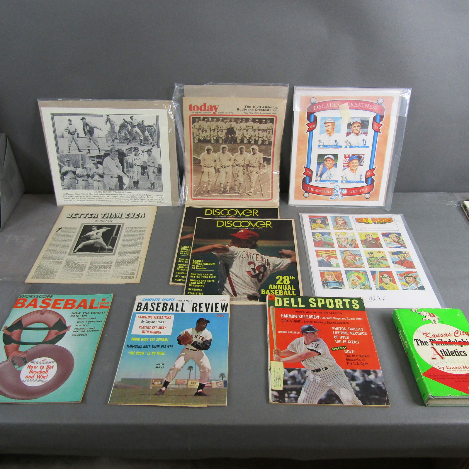 Mixed Lot Baseball Ephemera w/ Auto. Book (1 of 8)