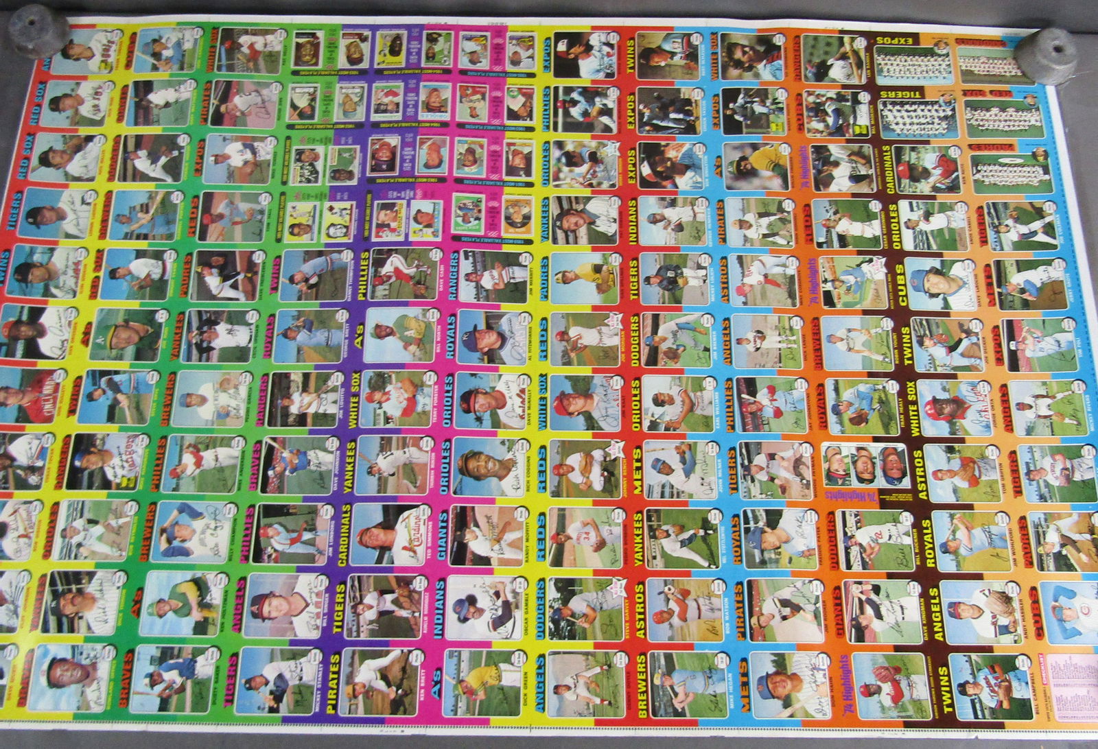 1975 Topps Uncut Sheet Baseball Cards (1 of 9)