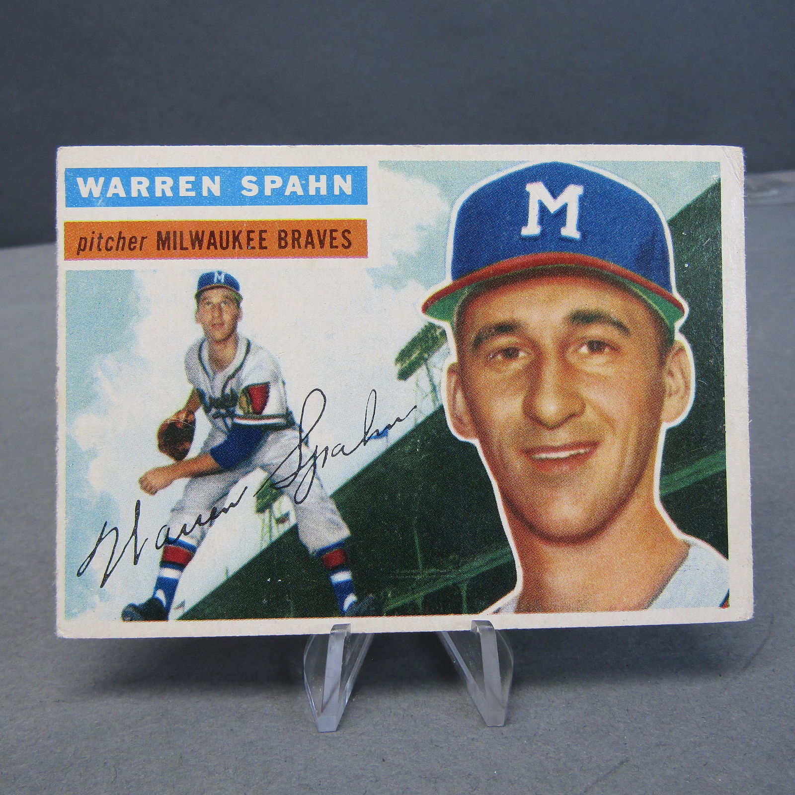 1956 Topps #10 Warren Spahn (1 of 2)