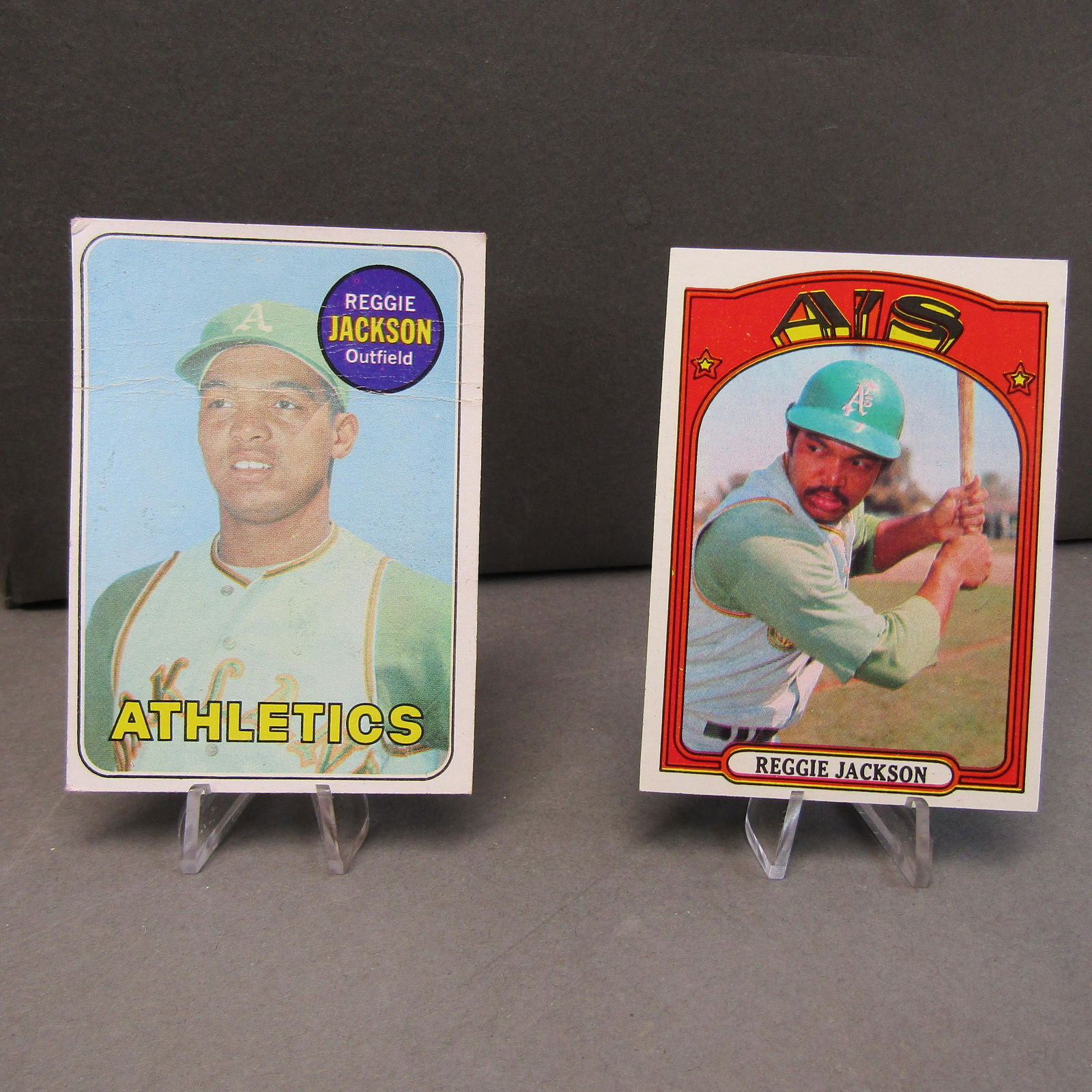 1969 Topps #260, 1972 #435: Reggie Jackson (1 of 6)