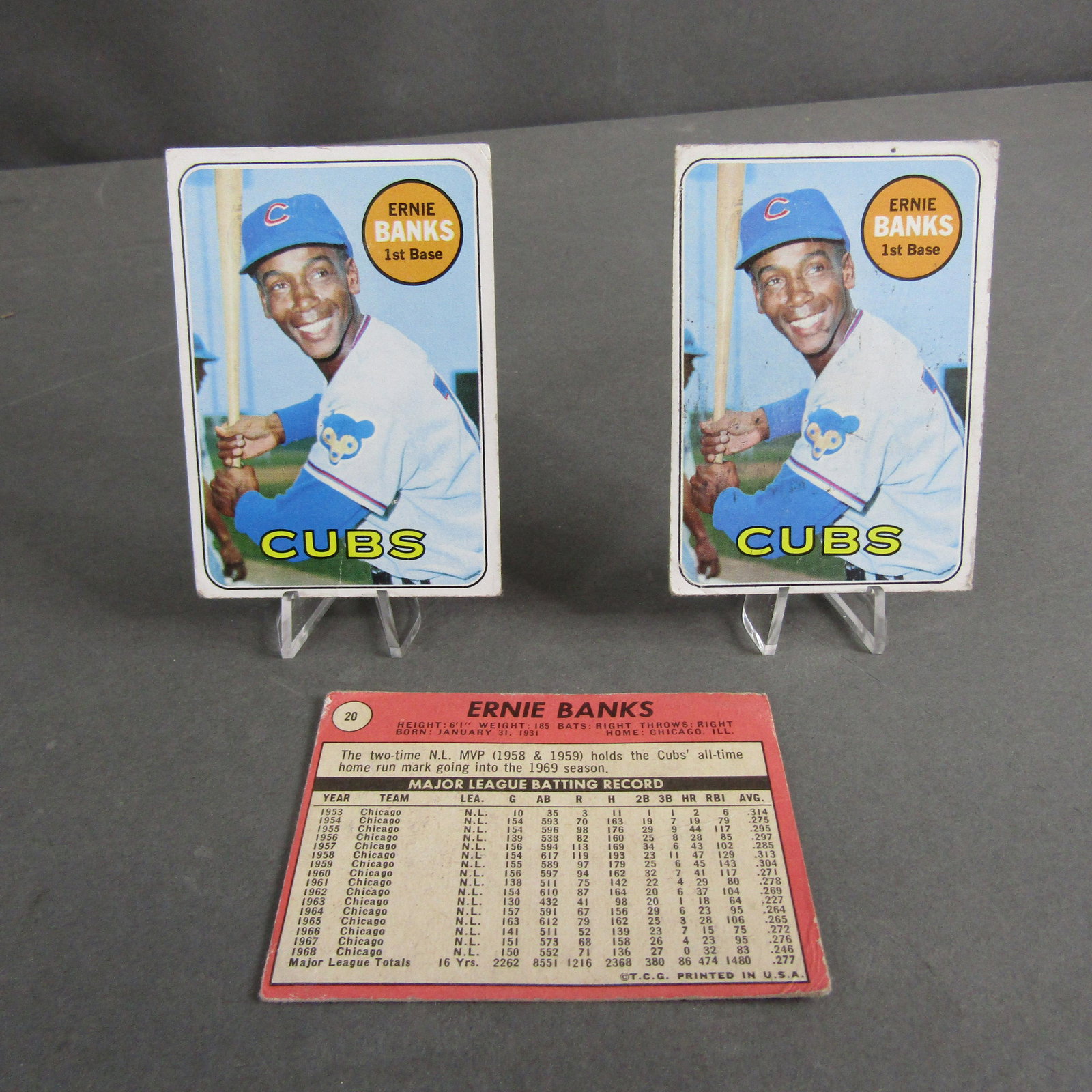 1969 Topps #20 (3): Ernie Banks (1 of 5)