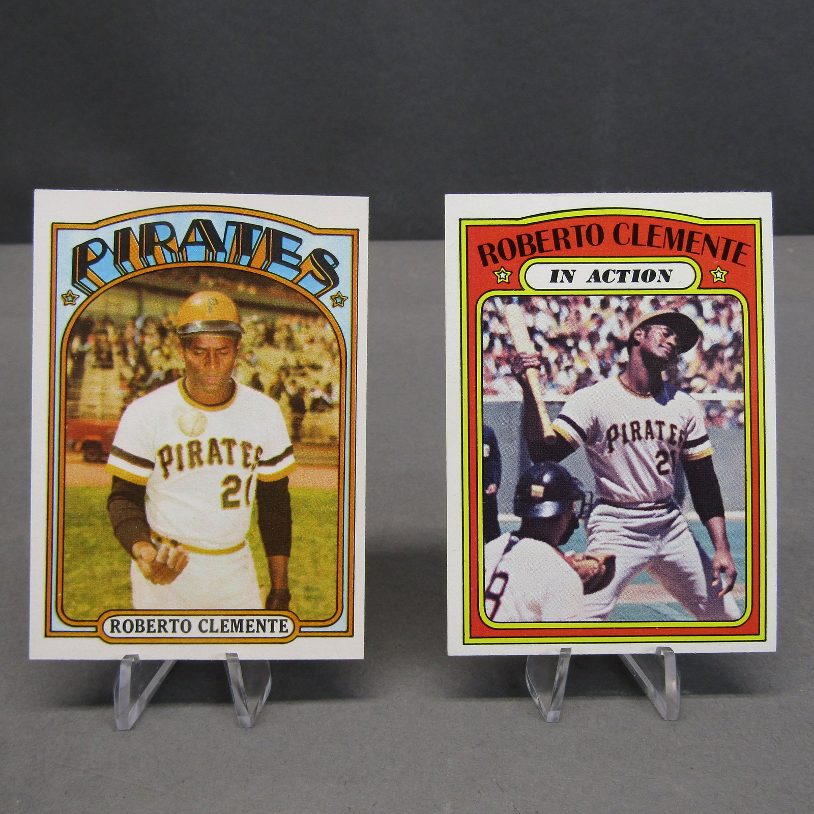 1972 Topps #309, #310: Roberto Clemente (1 of 6)