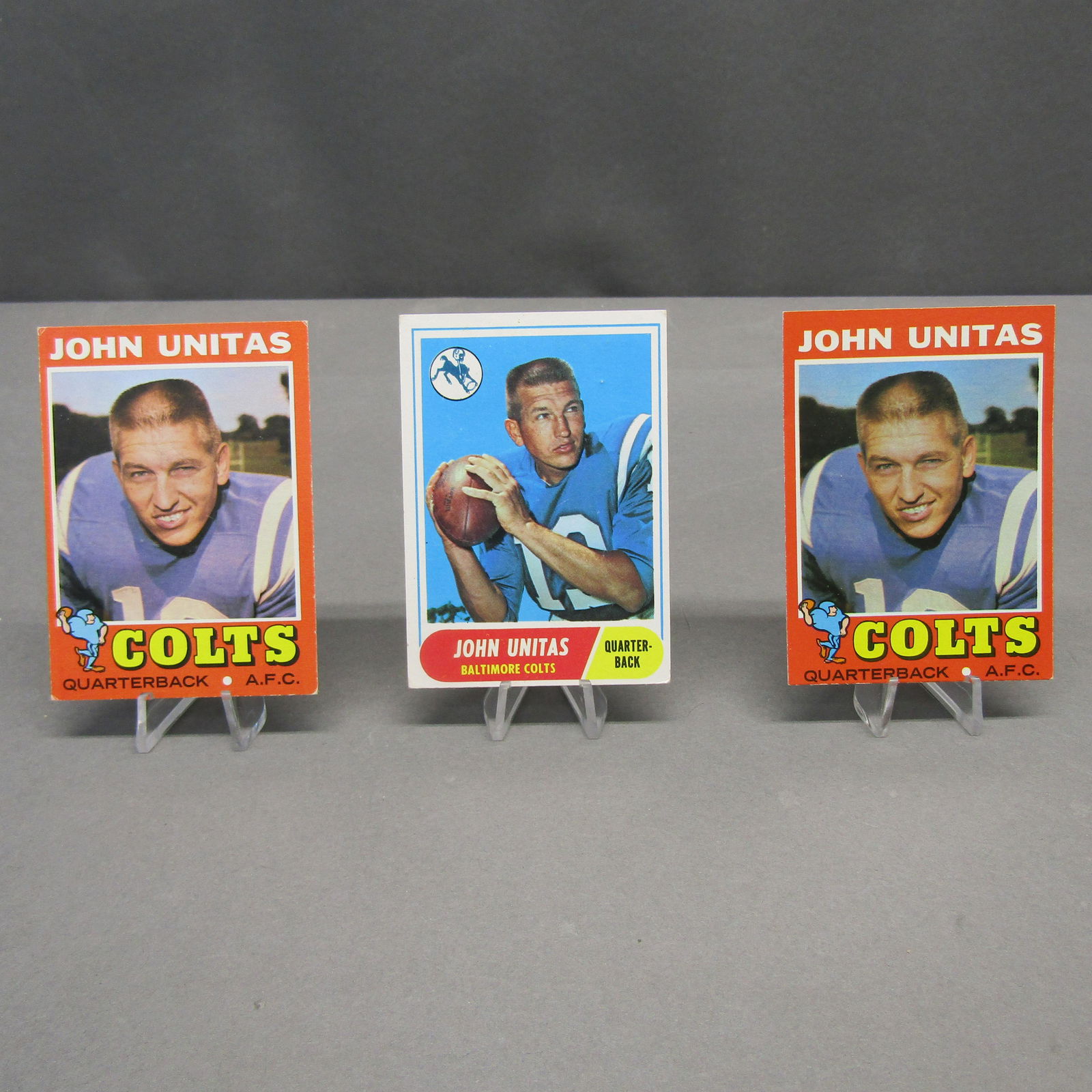 1968 #100, '71 #1, Topps Football: John Unitas (1 of 8)