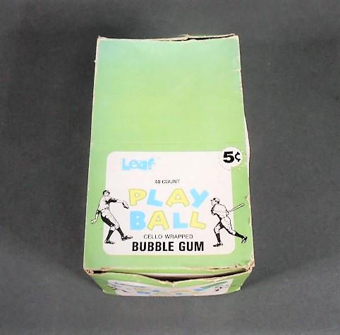 1960's Leaf Play Ball Bubble Gum Box (1 of 8)