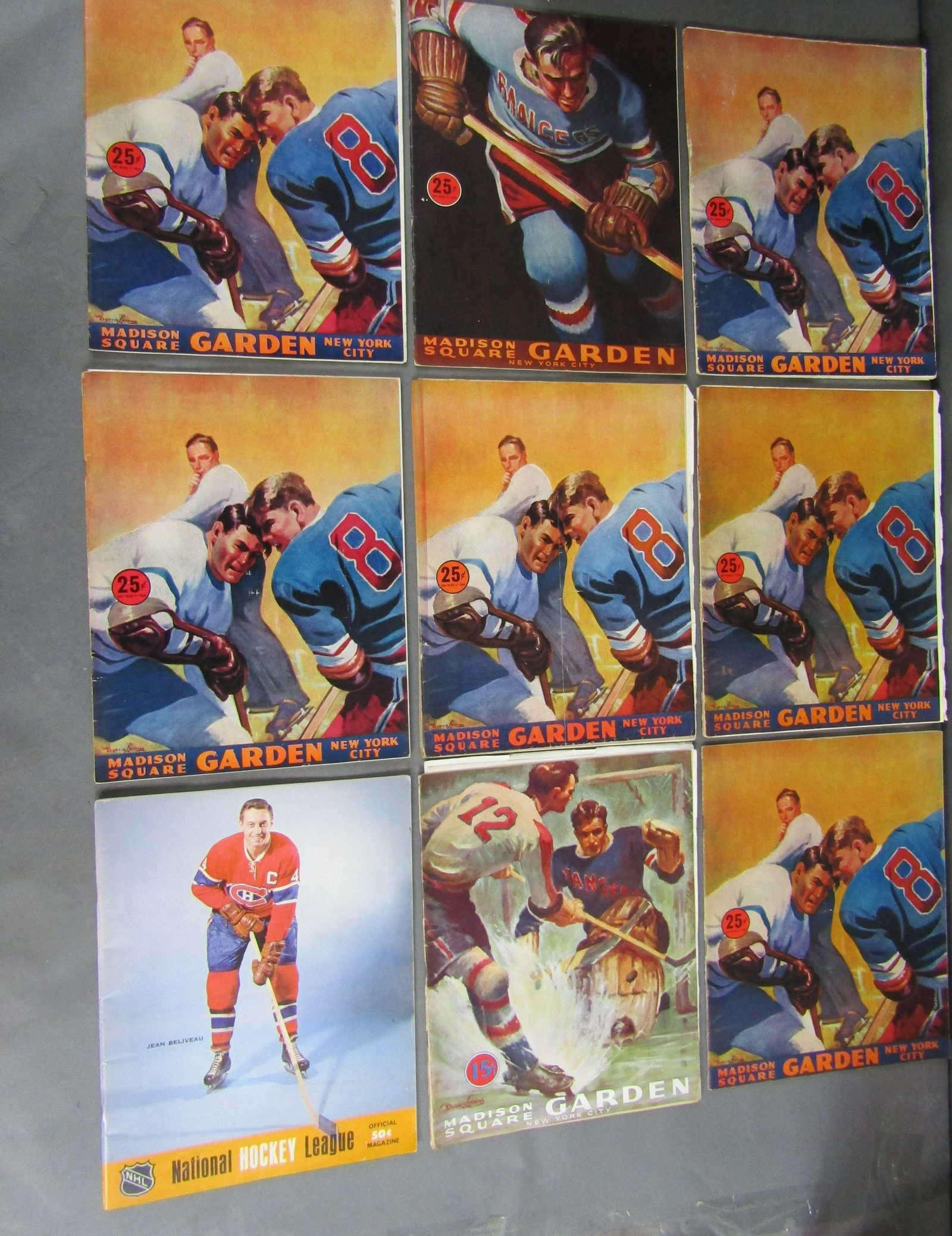 Vtg Madison Sq. Garden Rangers Programs (1 of 6)