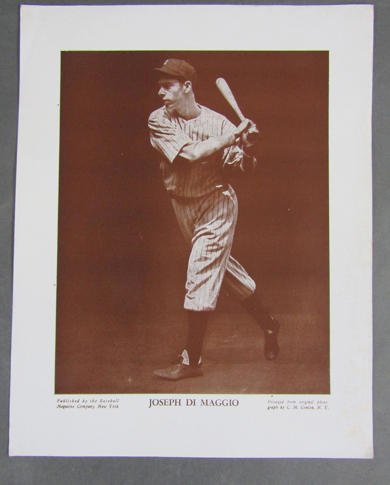 1940s Baseball Magazine Poster, M114: Joe DiMaggio (1 of 1)