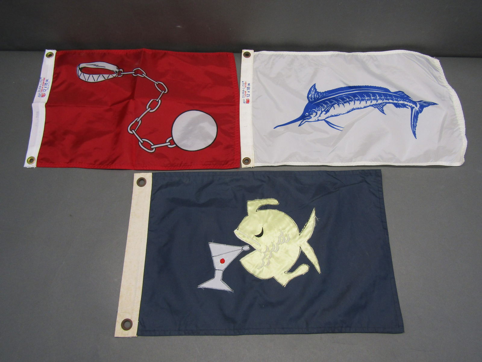 FLAGS: "Nautical Flags": Most 12" x 18"