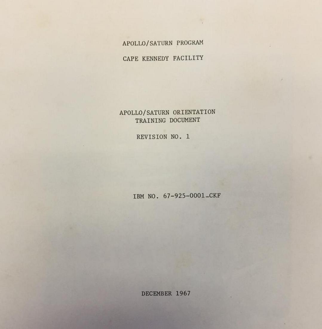 IBM Apollo/Saturn orientation training documaent (1 of 7)