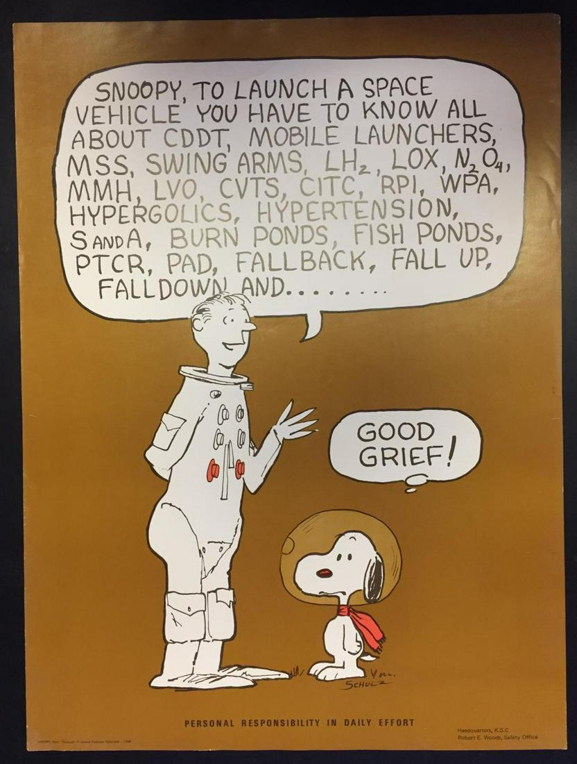 Apollo era Snoopy personal responsibility poster (1 of 3)