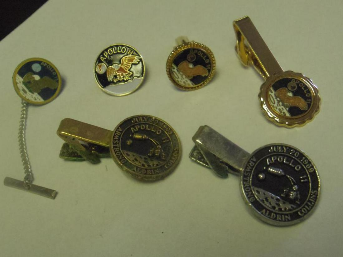 Vintage Apollo 11 Jewelry: Tie Tacks, Lapel Pins (1 of 4)