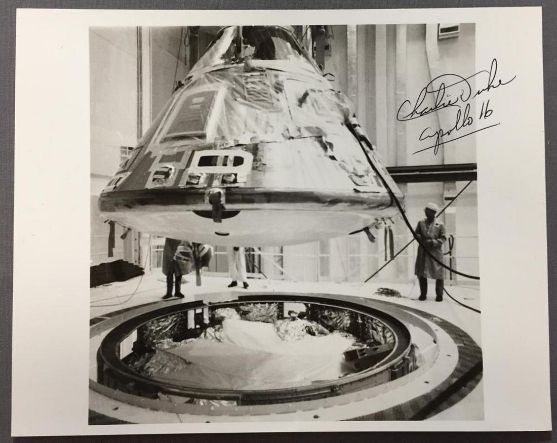 Apollo 16 Repair photograph Signed by Charlie Duke (1 of 2)