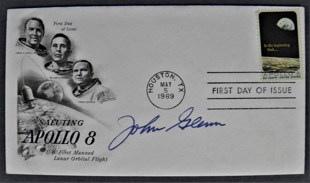 John Glenn Signed Apollo 8 Cover (1 of 2)