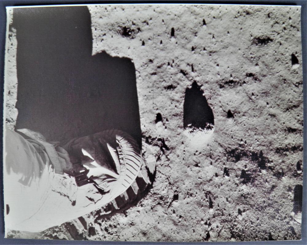 Apollo 11 Original 11" x 14" Textured "First Step" (1 of 3)