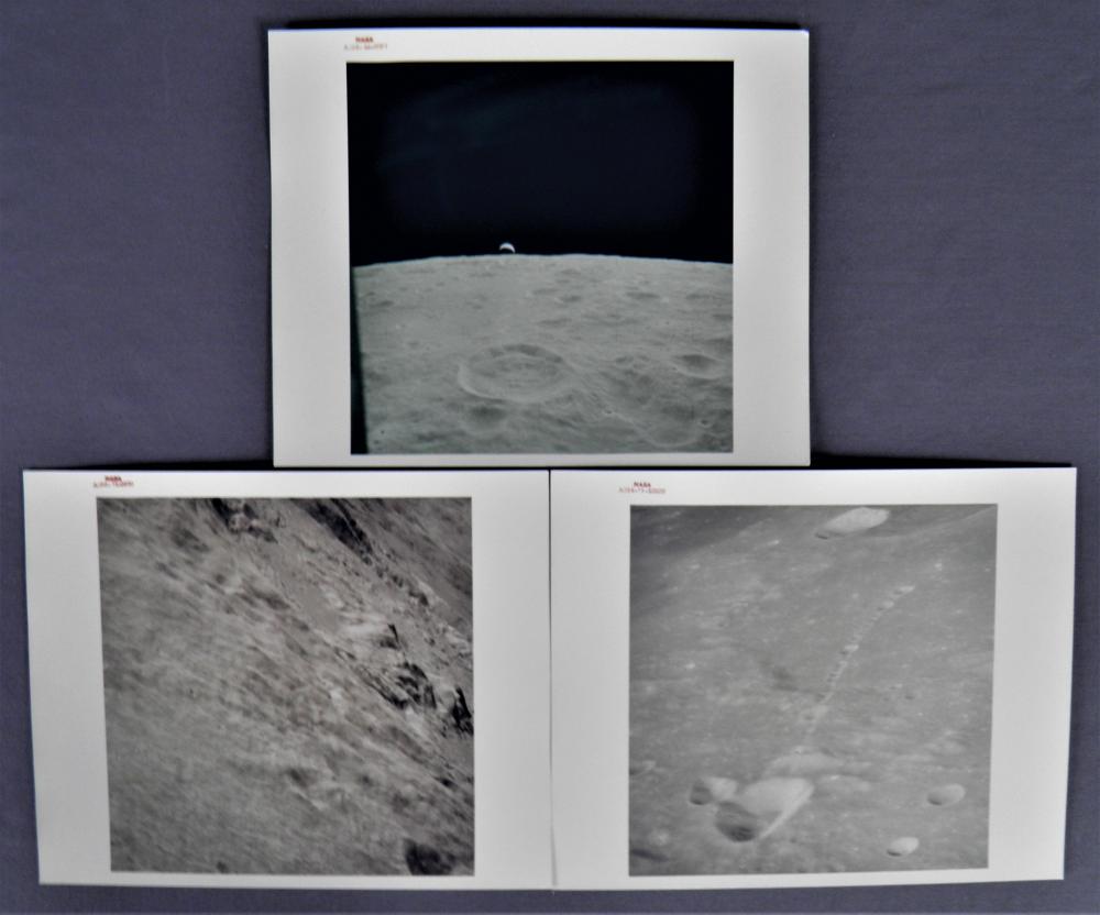 3 - Apollo 14 Red Numbered Lunar Photographs (1 of 2)