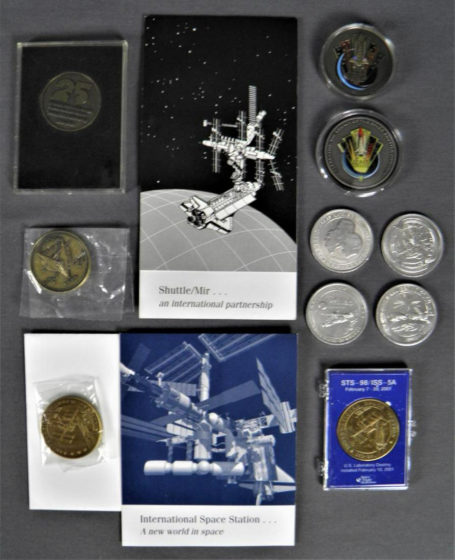 Space Program Flown Metal Coins (1 of 2)
