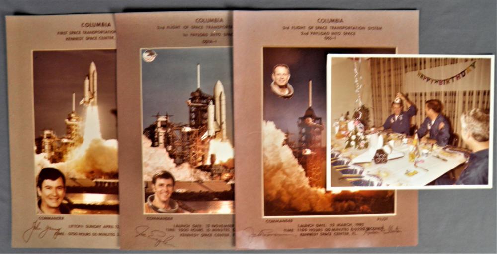 3 - Autopen Signed Posters for STS-1, 2 & 3 (1 of 5)