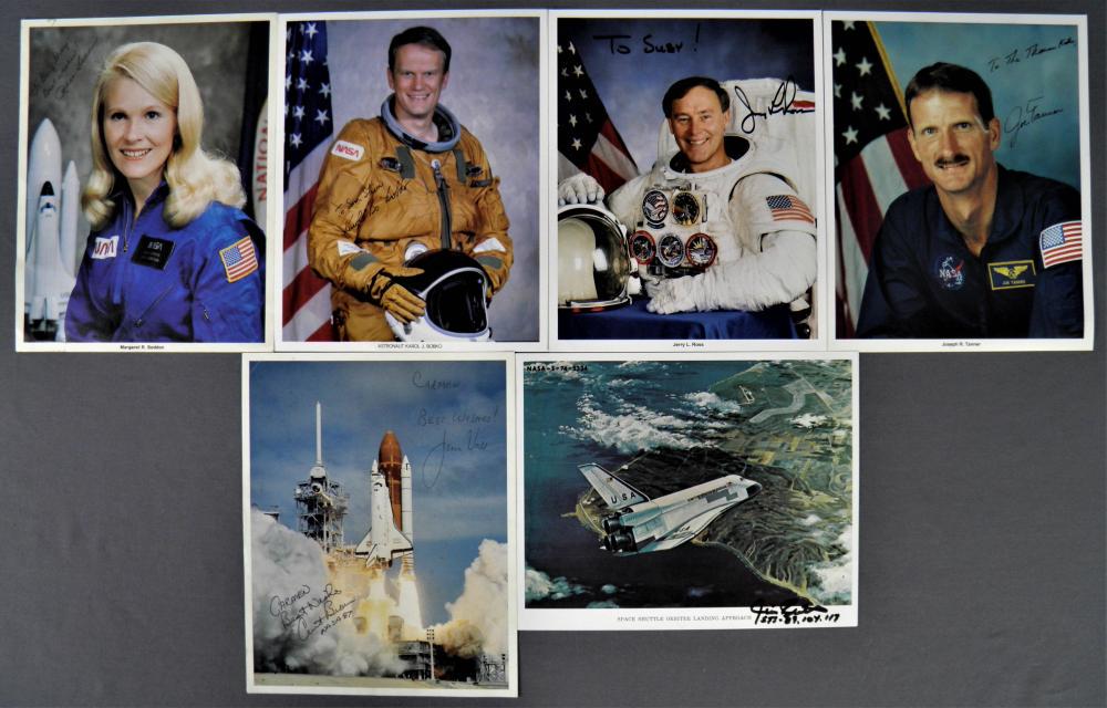 6 - Astronaut Signed NASA Lithographs (1 of 2)