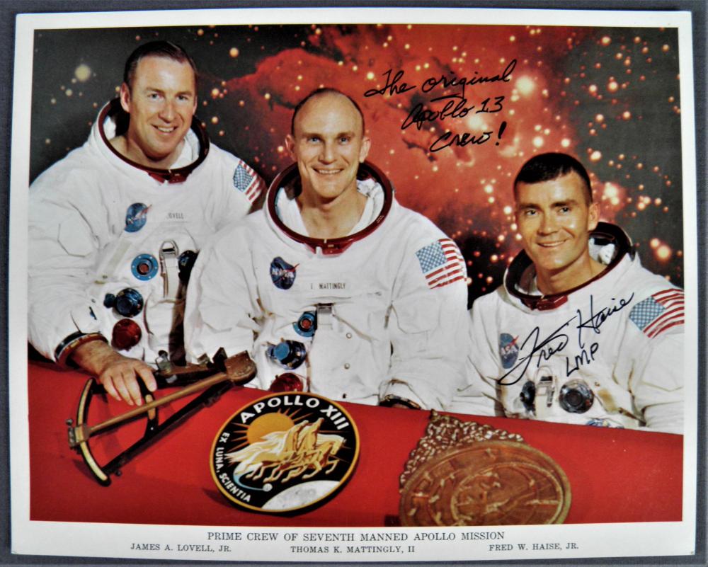 Vintage Apollo 13 Original Crew Lithograph (1 of 2)