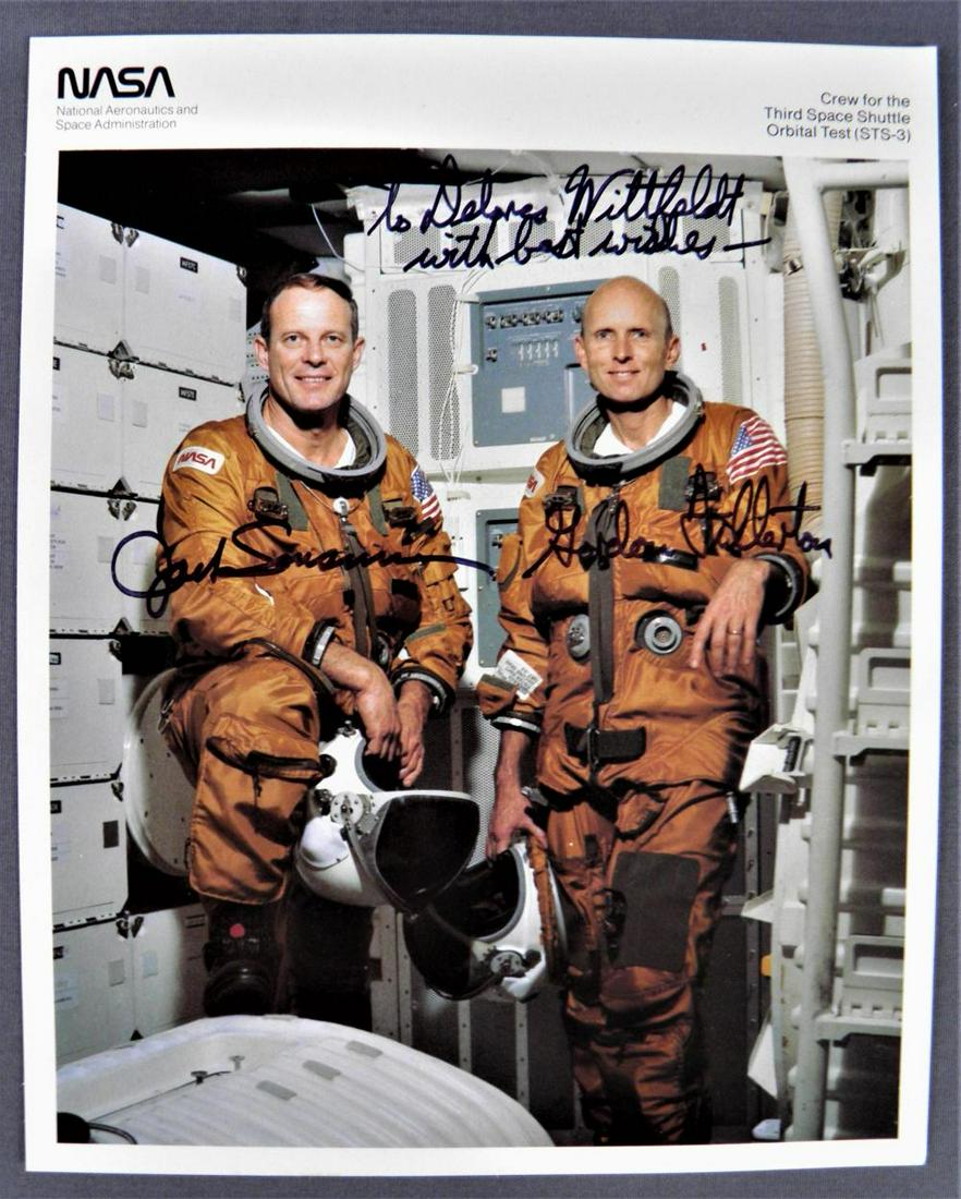 STS-3 Crew Signed Lithograph (1 of 2)