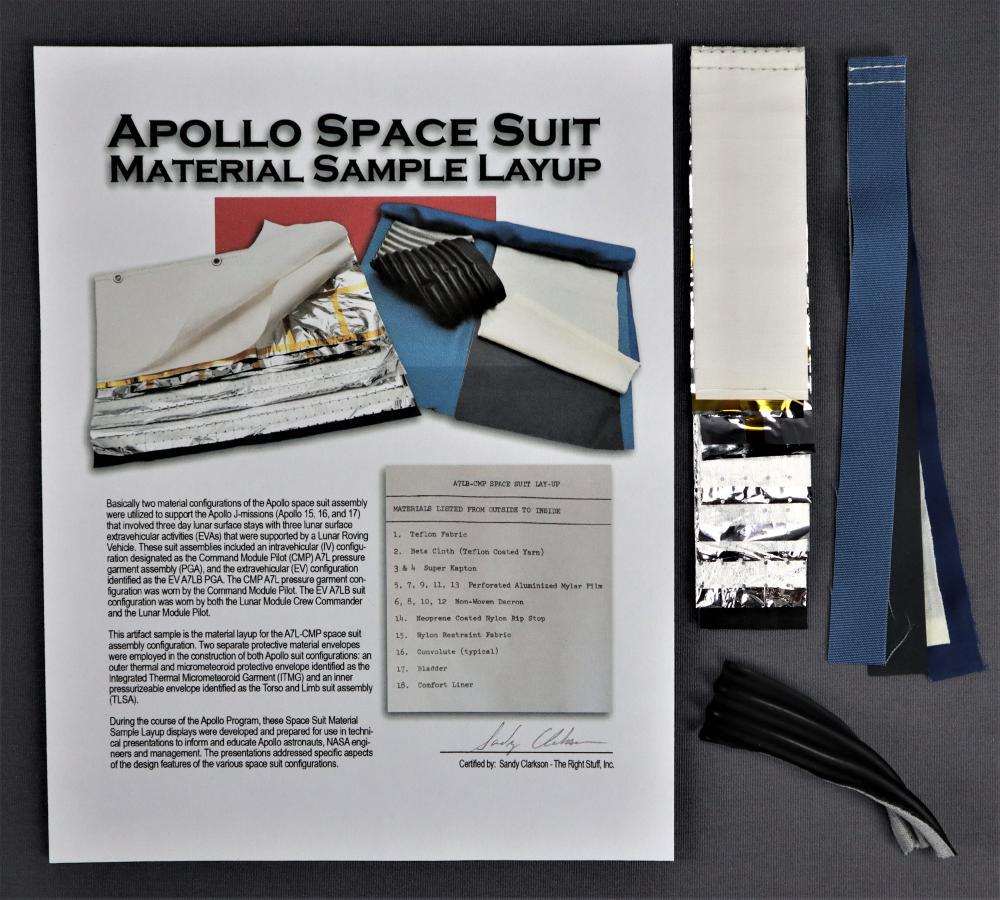 Apollo Space Suit Material Samples (1 of 3)