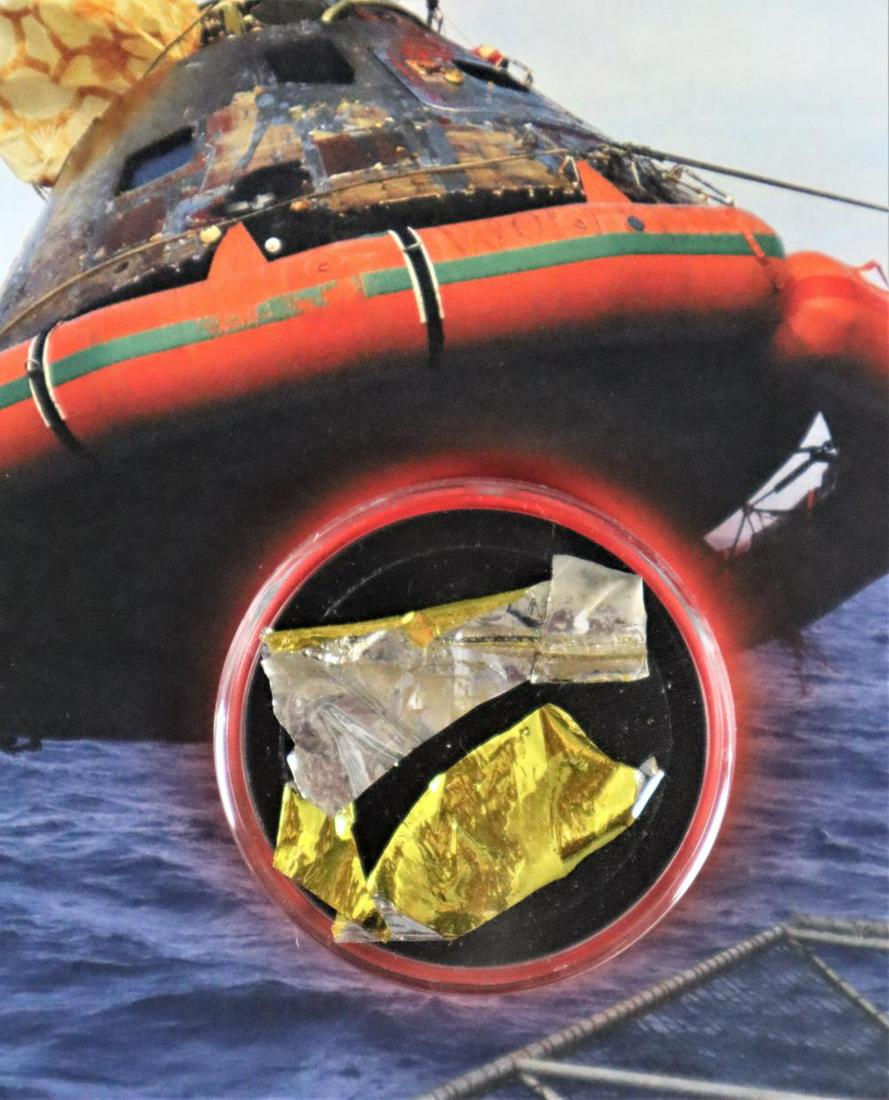 Apollo 11 Flown Kapton Foil Fragments (1 of 3)