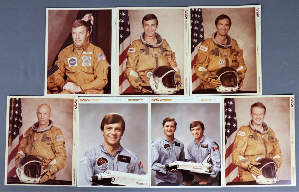 7 - Vintage Red Numbered NASA Photographs (1 of 2)