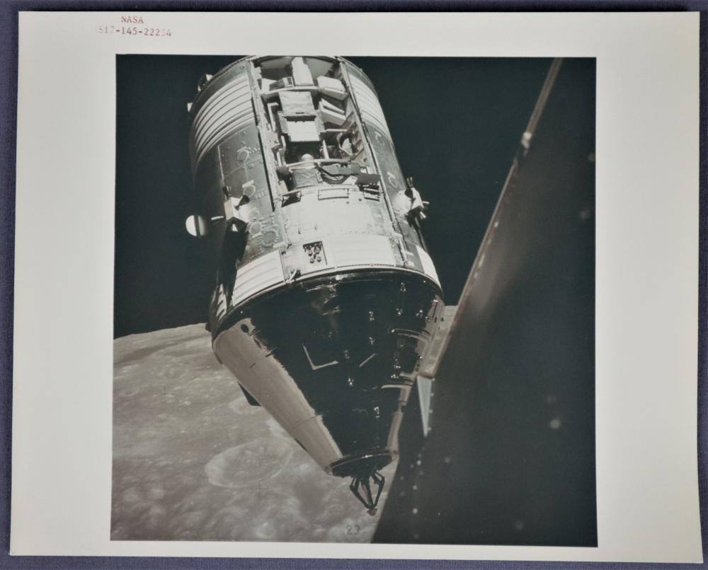 Apollo 17 CSM Red Numbered Photograph with COA (1 of 3)