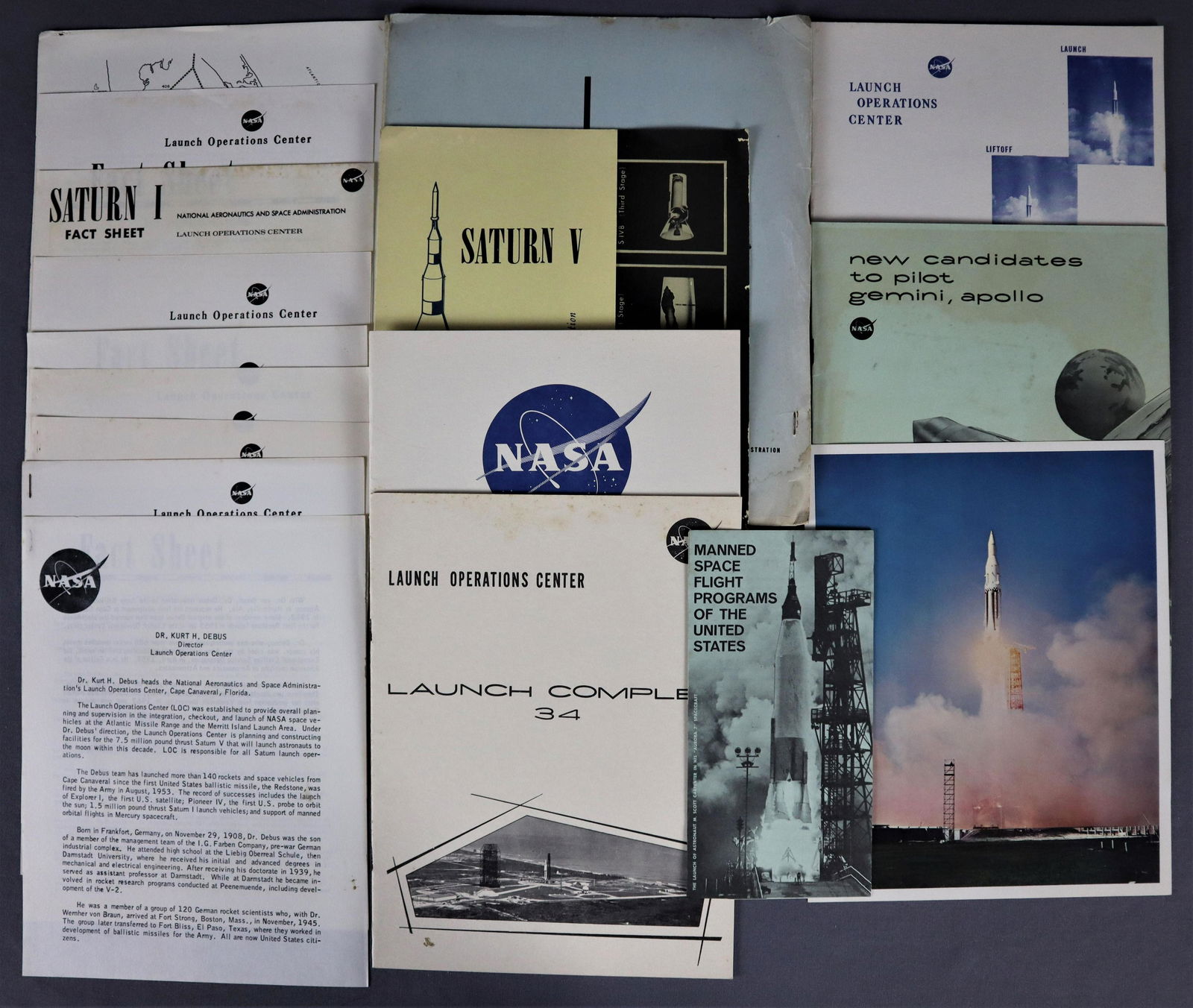 NASA Launch Operations Center Original Handout (1 of 6)