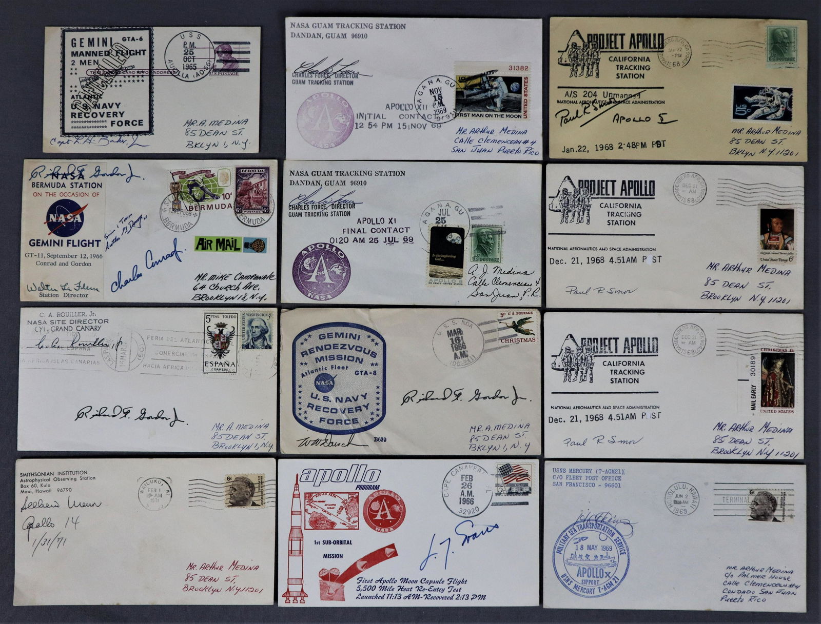 12 - Gemini & Apollo Support Crew Signed Covers & Cards (1 of 1)