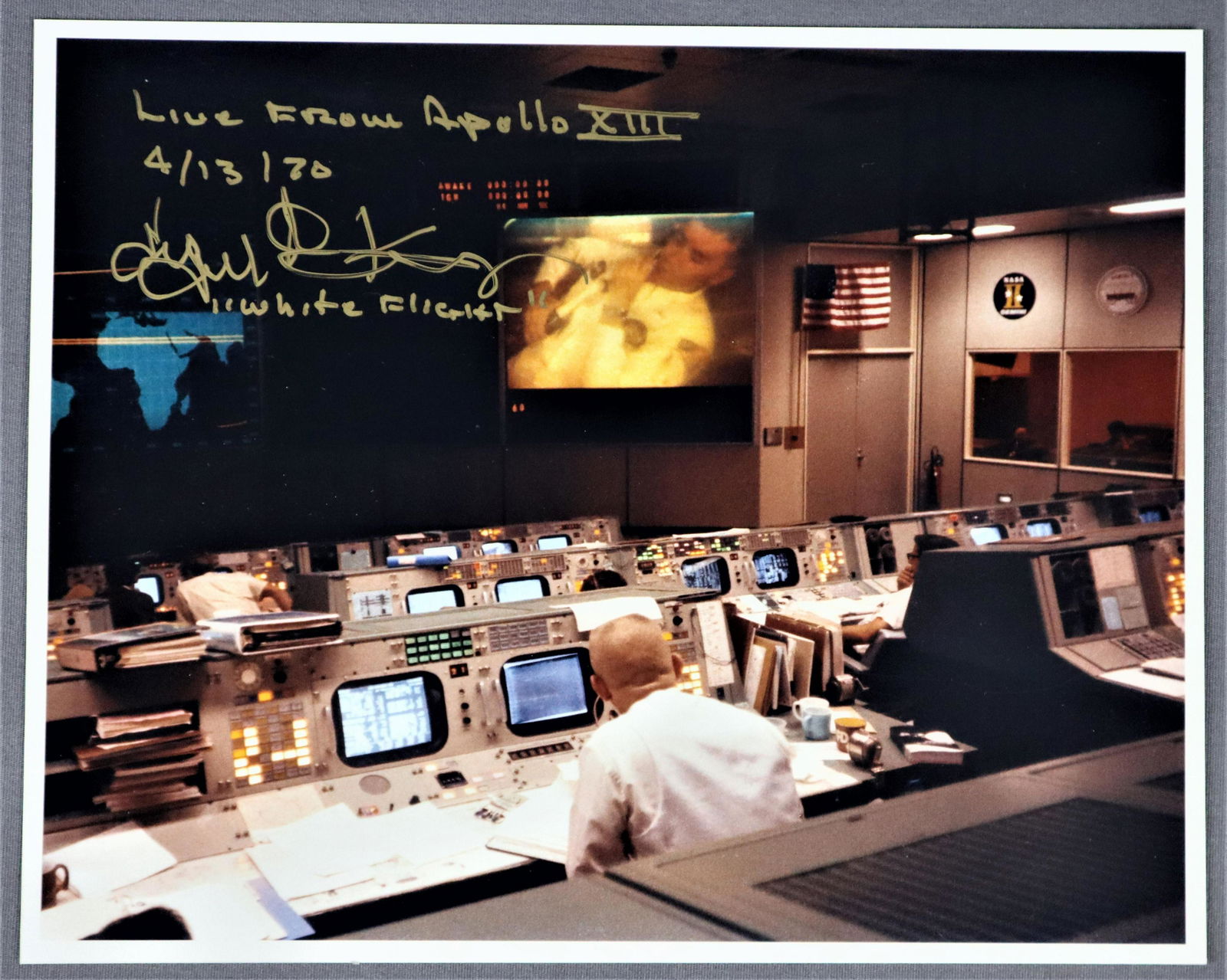Gene Kranz Signed Apollo13 Photograph (1 of 2)