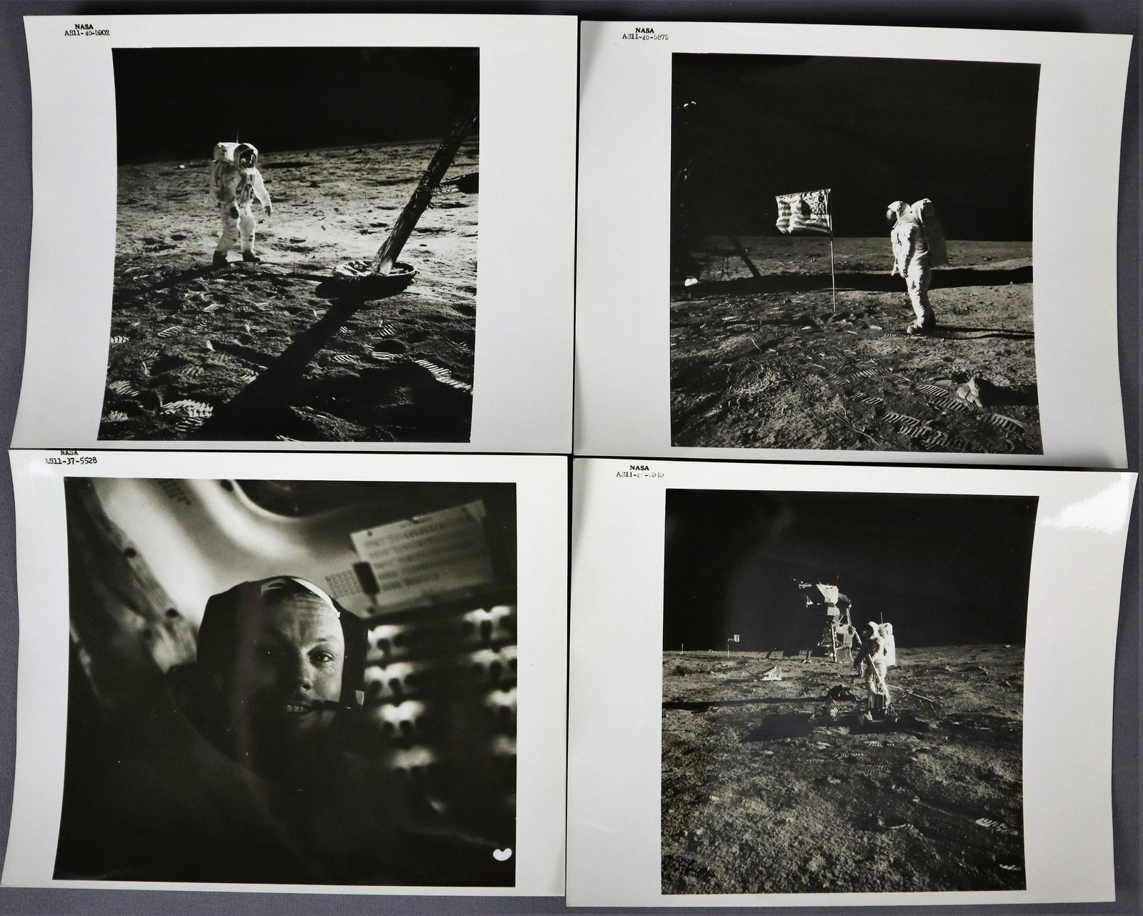 4 - Vintage Apollo 11 Lunar Surface Photographs (1 of 2)
