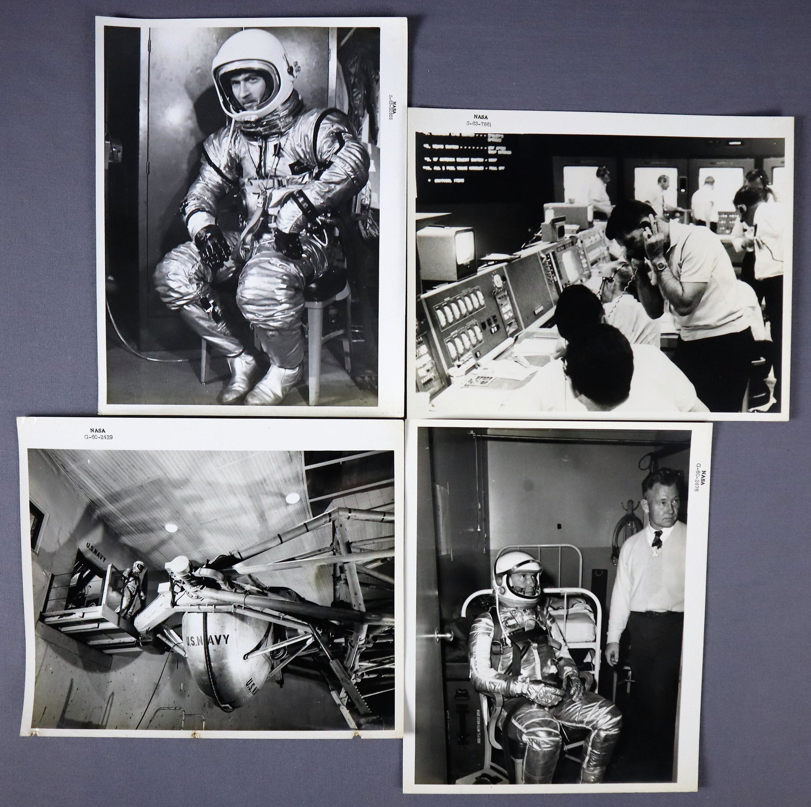 4 - Vintage & Numbered Mercury Program Photographs (1 of 2)