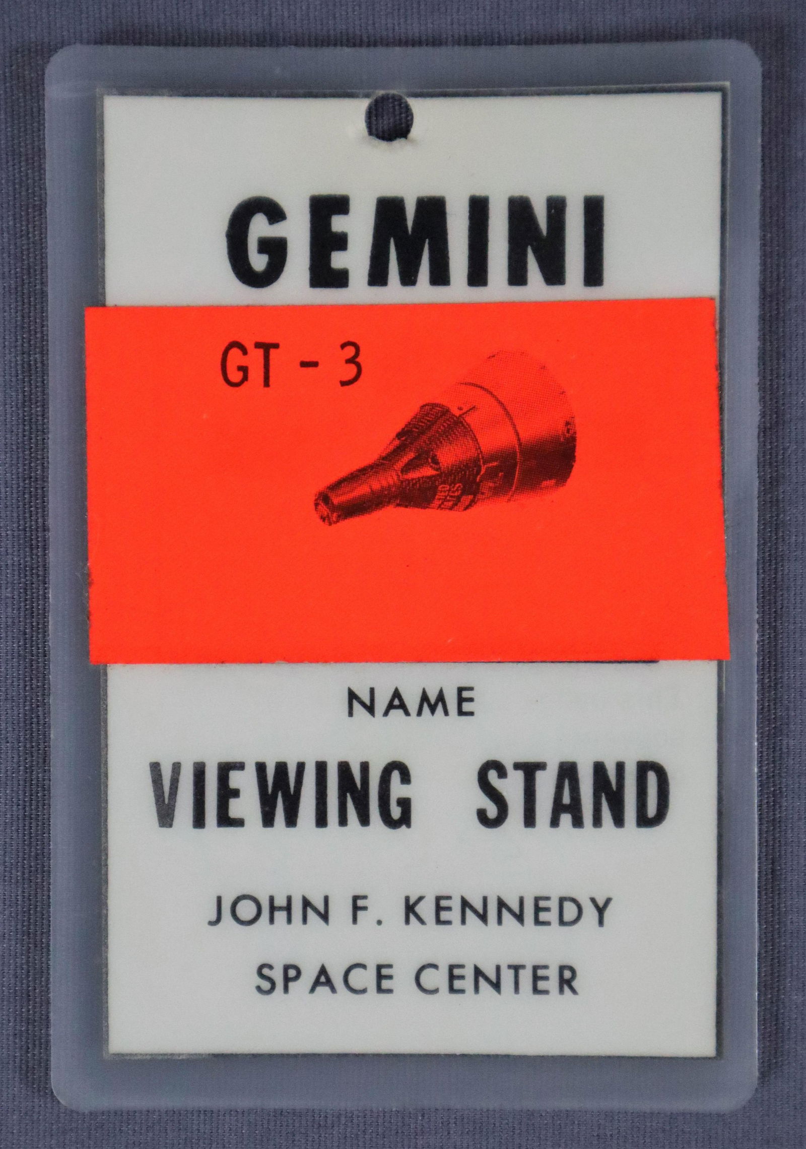 Gemini GT-3 Launch Viewing Badge (1 of 2)