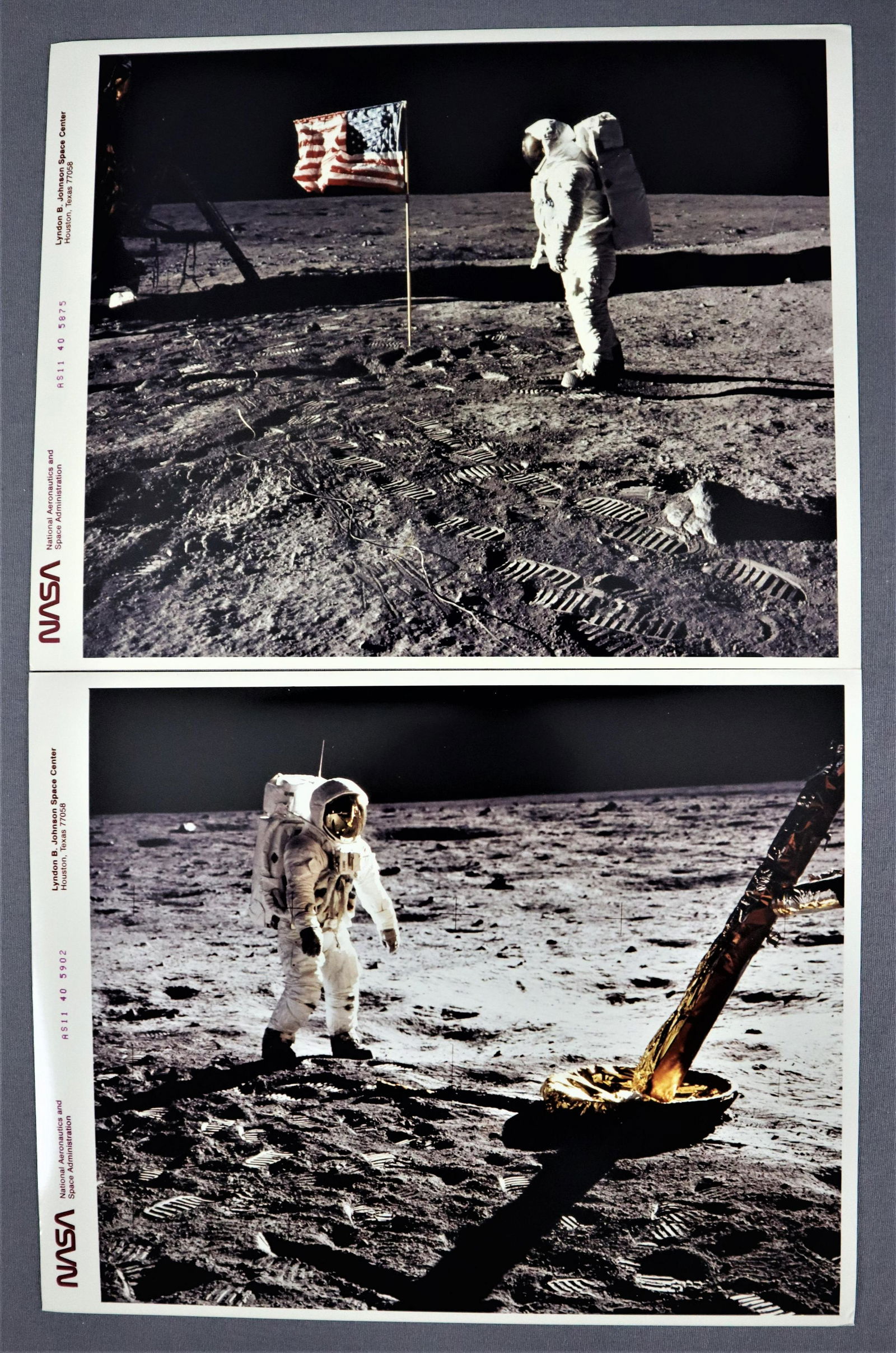 2 - Apollo 11 Red Numbered Official NASA Reprints (1 of 2)