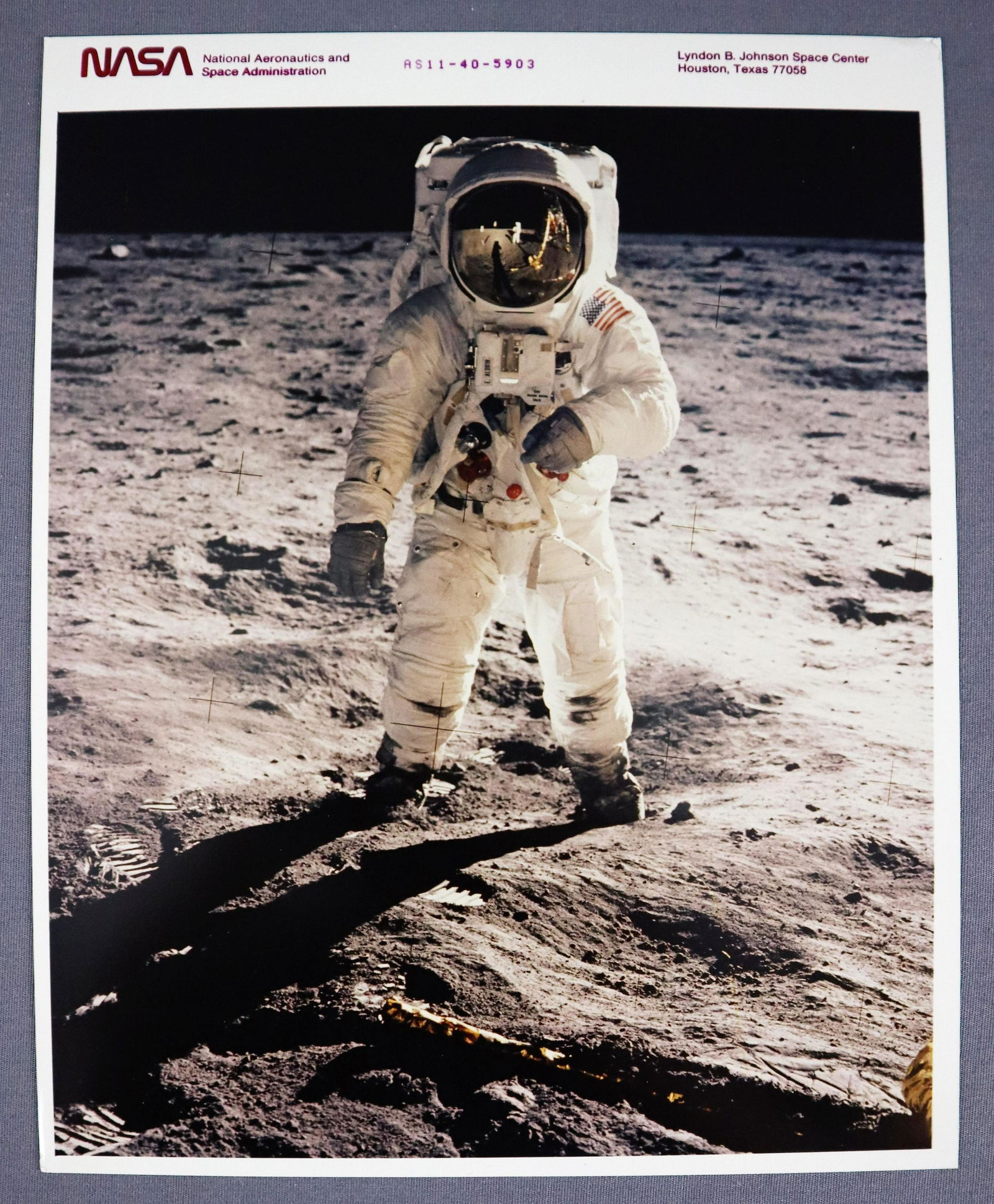 Apollo 11 Visor Red Numbered Official NASA Reprint (1 of 2)