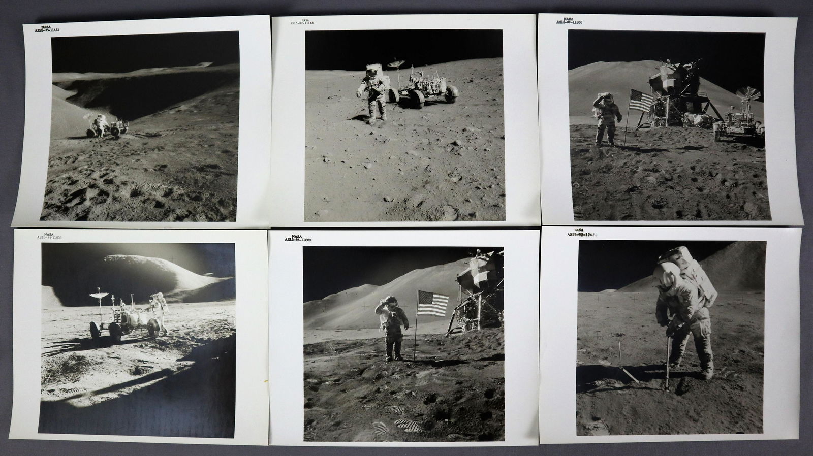 6 - Apollo 15 Vintage Numbered Mission Photographs (1 of 4)