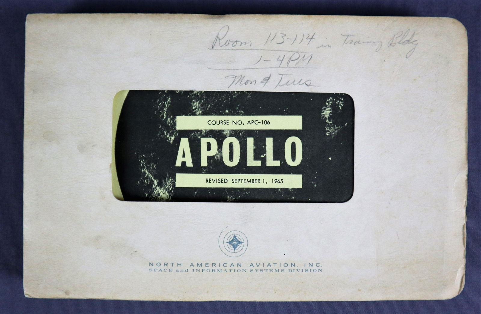 Apollo CSM Training Book from North American Aviation (1 of 6)