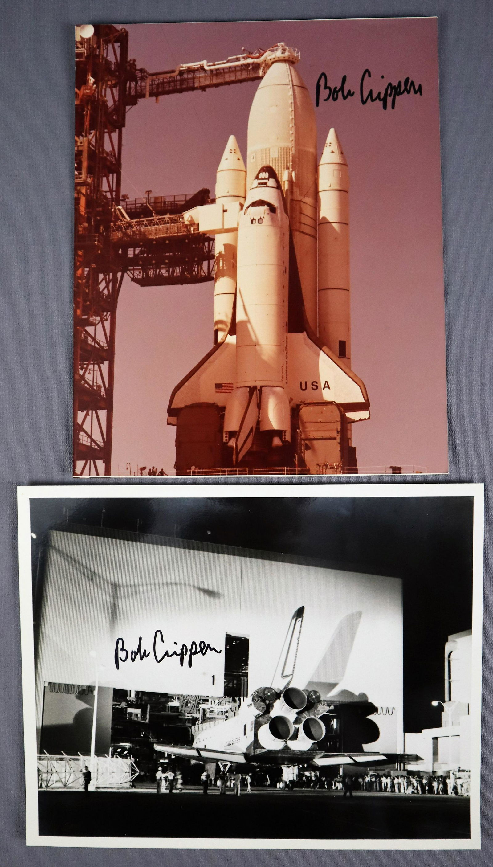 2 - Bob Crippen Signed STS-1 Photographs (1 of 2)