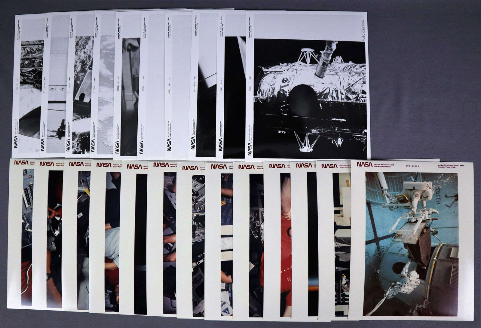 23 - NASA Red Numbered STS-61 Photographs (1 of 6)