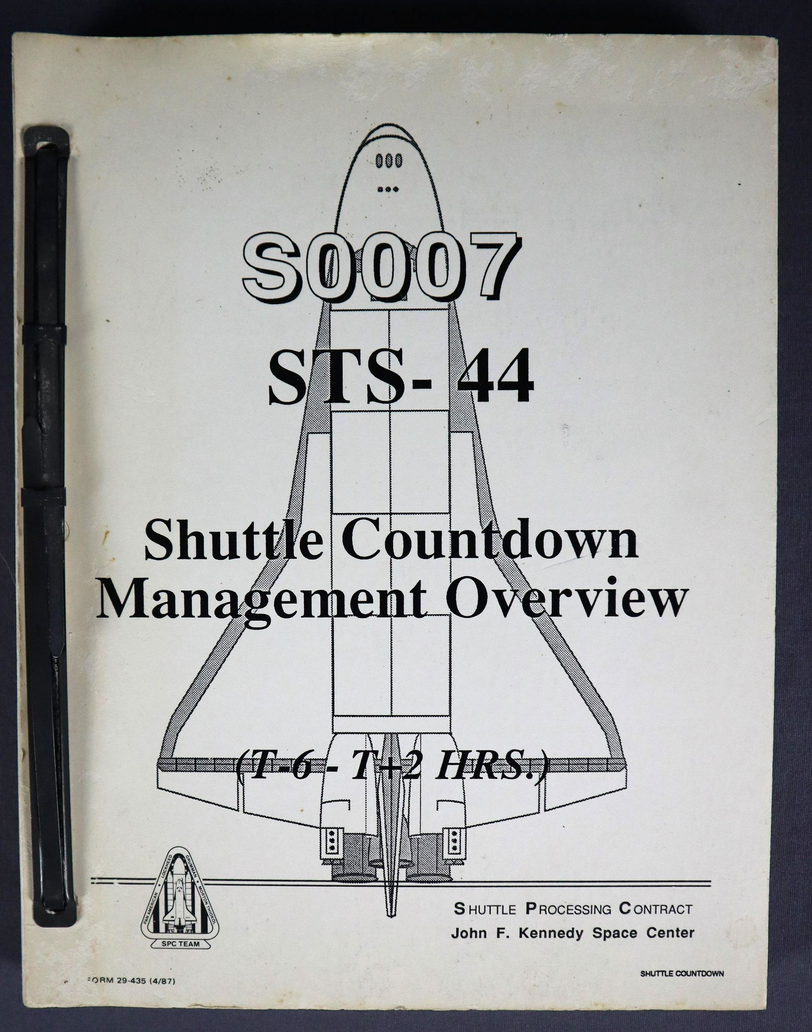 STS-44 Shuttle Countdown Management Overview S0007 Book (1 of 4)