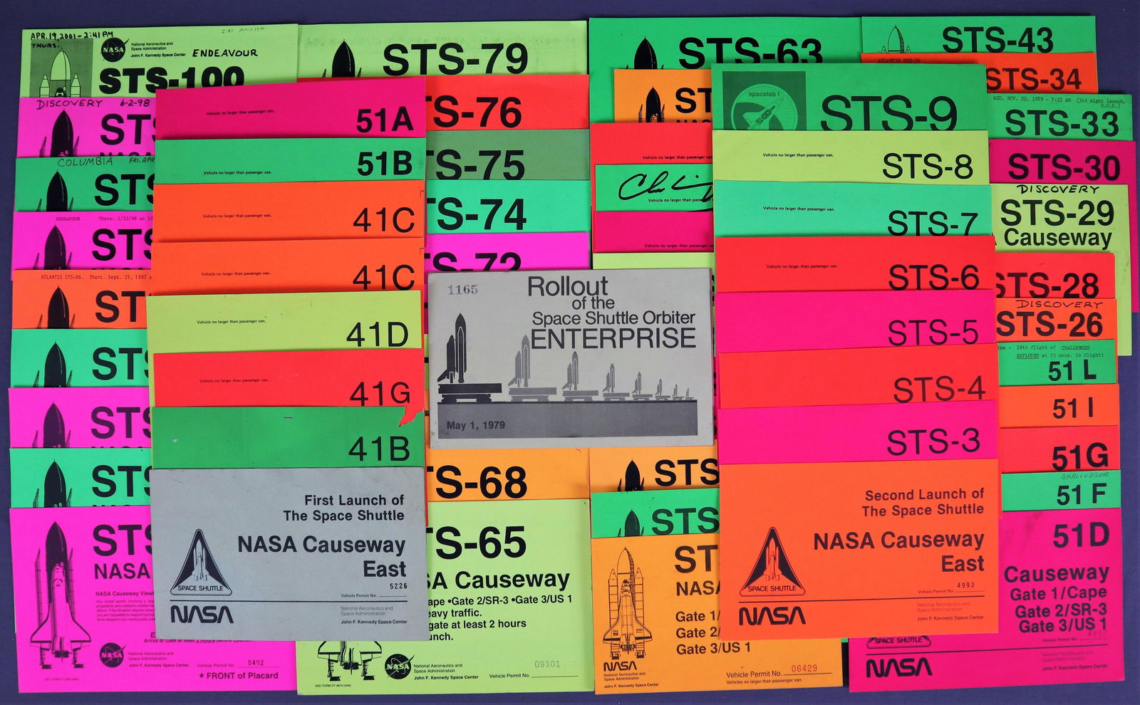 60 - Space Shuttle Launch Passes (1 of 3)