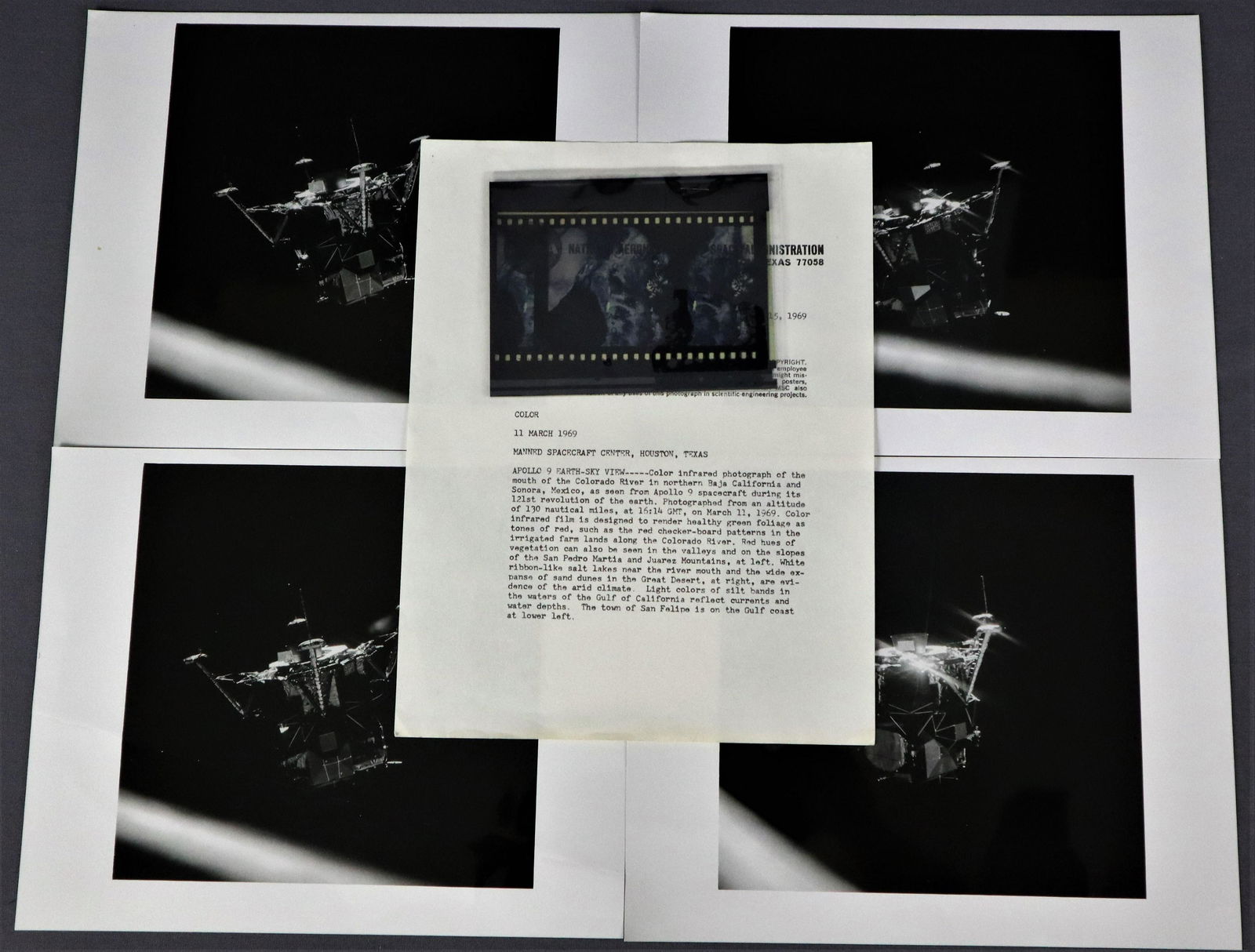 4 - Lunar Module Spider Original Photographs & Positive (1 of 5)