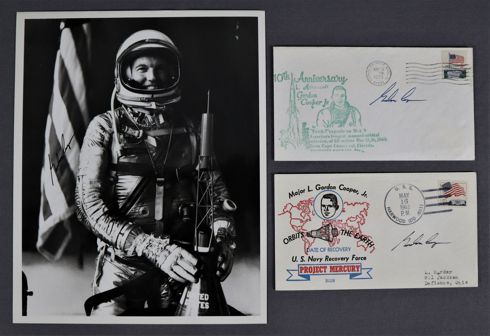 Gordon Cooper Mercury Astronaut Signed Items (1 of 4)